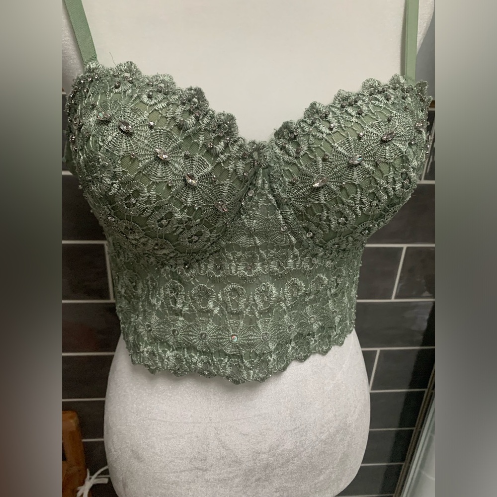 Windsor Rhinestone Beaded Bustier - Picture 7 of 7